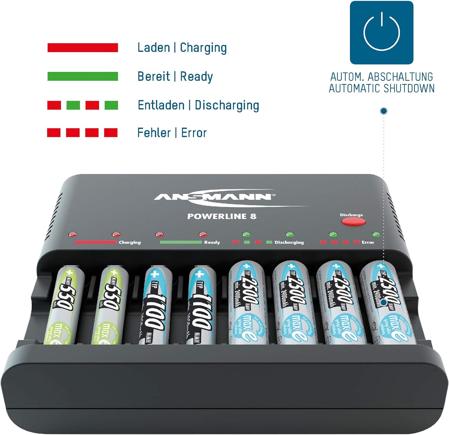 ANSMANN Ladegerat Powerline 8