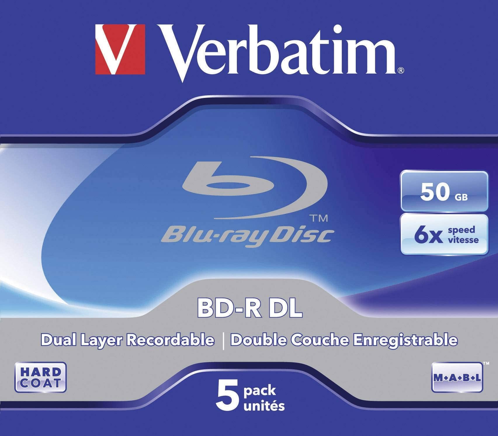 Verbatim 43748 BD-R DL 50GB 6x