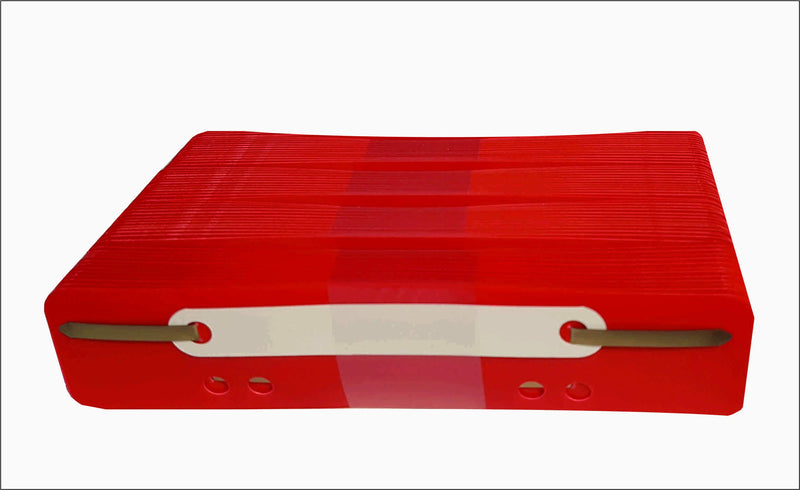 FILE Polypropylene Filing Strip with Plastic Cover Strip, red, Polypropylene, 150 x 34 mm