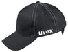 uvex u-Cap Sport Bump Cap - Hard Shell Element for Head Protection - Long Shade - Black