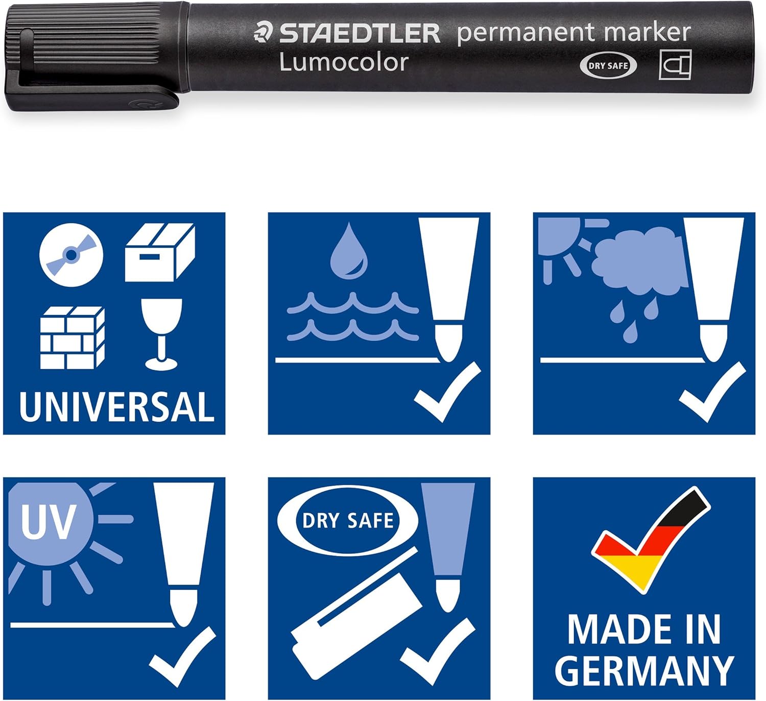 Staedtler Lumocolor Permanent Marker Box 4 colours 352 WP4