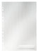 Leitz Combifile Folder A4, Clear White Matt Finish, Top Left Open, 200 Micron Polypropylene, Pack of 5, 47260003