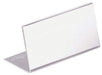 Durable 805519 Table Name Plate L-Stand (acrylic, 52 x 100 mm) 10-Piece, Transparent
