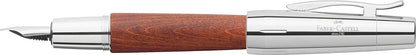 Faber-Castell E-Motion Ballpoint Wood/Chrome Brown