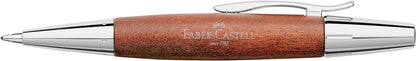 Faber-Castell E-Motion Ballpoint Wood/Chrome Brown