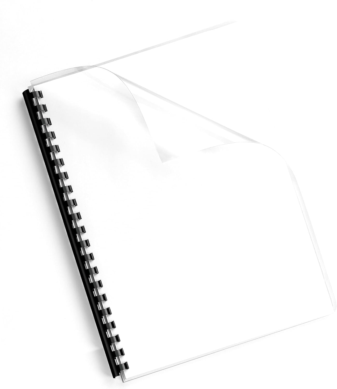 Fellowes A4 Binding Cover - 180 Microns PVC Binding Covers - Pack of 100 Binding Covers - Transparent