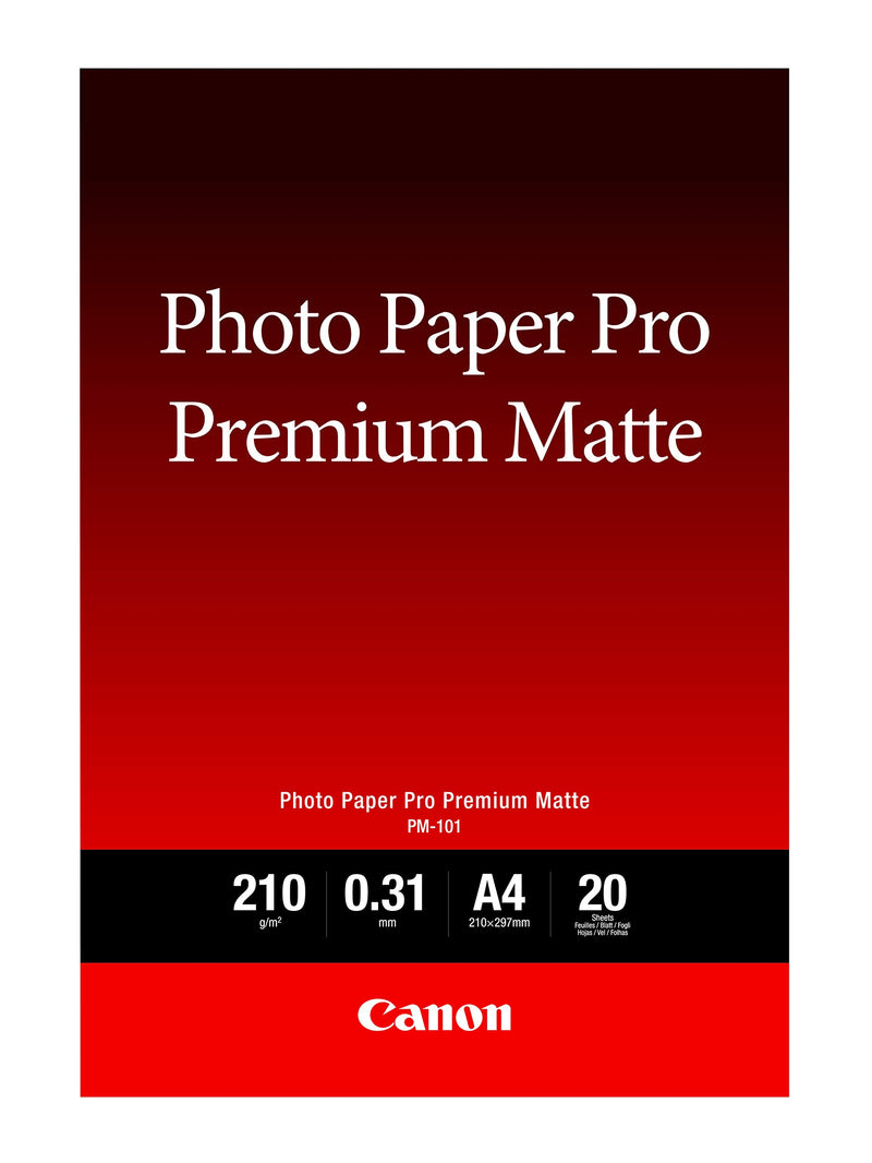 Canon 8657B005 Pro Premium PM-101 - Smooth Matte Photo Paper - 310 Micron A4 (210 x 297 mm) - 210 g/