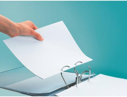 Leitz 10080025 Quality Folder Paper A4 with Slits Narrow Red