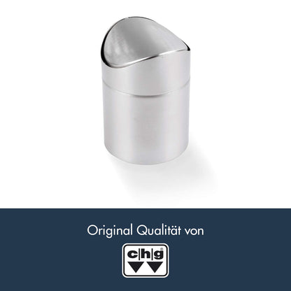 CHG 3187-00 Table Bin 13.0 cm Height and 9.5 cm Diameter Silver