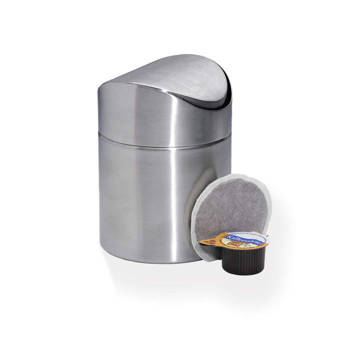 CHG 3187-00 Table Bin 13.0 cm Height and 9.5 cm Diameter Silver