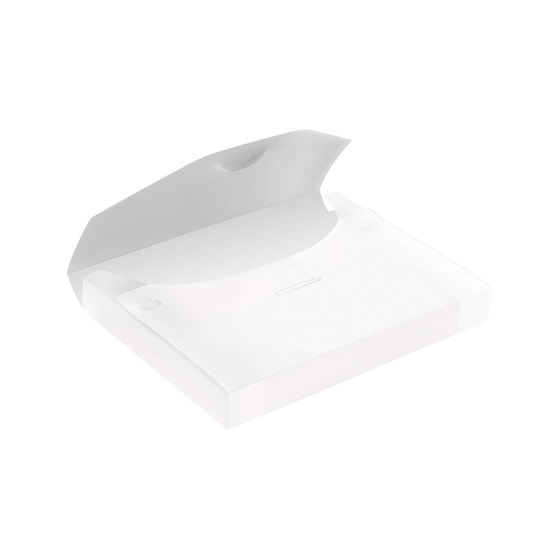 Archive Box Polypropylene with Integrated Lock Pack of 5, 40 mm Assorted Colours transparent