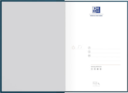 Hamelin GmbH “Original Blue” “Original Black” Oxford Office Bound Book A5, liniert 7 mm Smart Black(Gebundenes Buch)-1