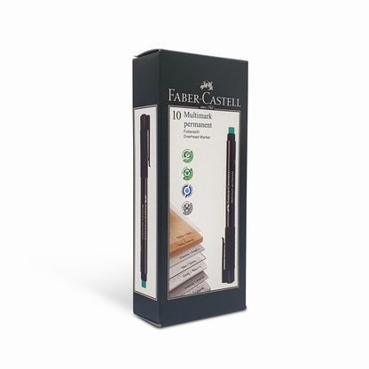 Faber Castell Multi Mark Point Permanent Ink Black Permanent CD/DVD Marker Pens – Pack of 10