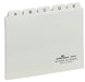 Durable A6 Index Card Set | Includes Printed A-Z Tabs | White | Made of Strong PVC | Perfect for Organising Documents | Pack of 1