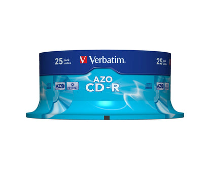 Verbatim CD-R 25Pk 48x 80Minute Super AZO Spindle
