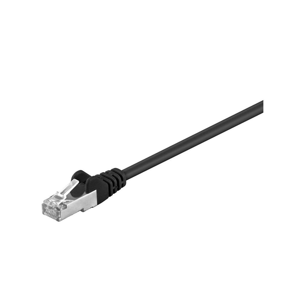 Goobay 68657 CAT 5e Patchcable, F/UTP, Black, 15m Cable Length