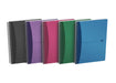 Oxford Office A5 Opaque Poly Cover Wirebound Notebook Narrow Ruled with Margin 180 Page including Repositionable Divider/Ruler, Assorted Colours, A5 Metallic