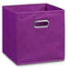 Zeller 32 x 32 x 32 cm Storage Box, Purple/Fleece