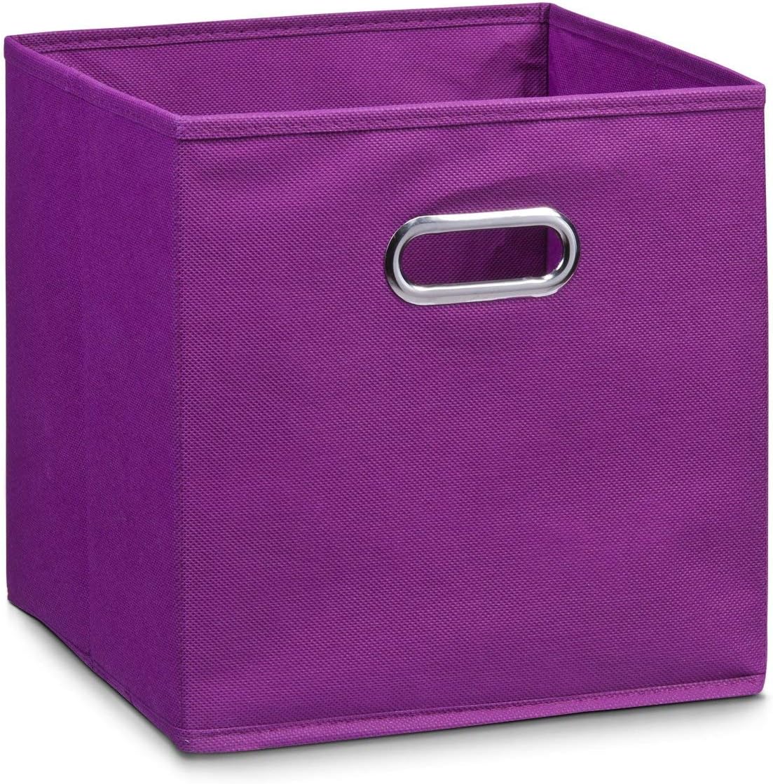 Zeller 32 x 32 x 32 cm Storage Box, Purple/Fleece