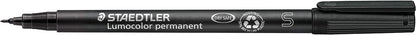 STAEDTLER 313 WP8 Lumocolor Permanent Pen, Superfine Line Width, 0.4mm - Assorted Colours (Pack of 8
