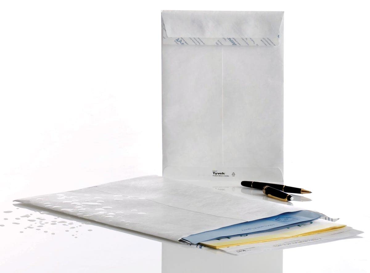 Tyvek 00067175 Versandtasche C4 (229x324 mm), weiß, haftklebend