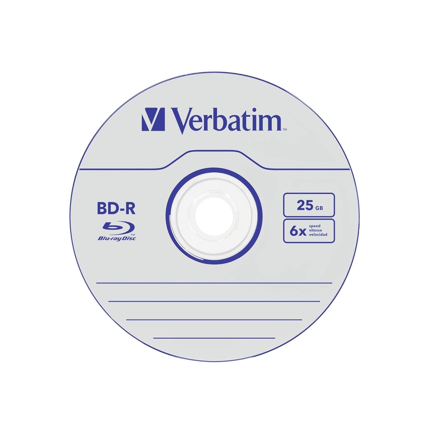 Verbatim BD-R SL 25GB 6 x 5 Pack Jewel Case BD-R 25GB 5pc(s