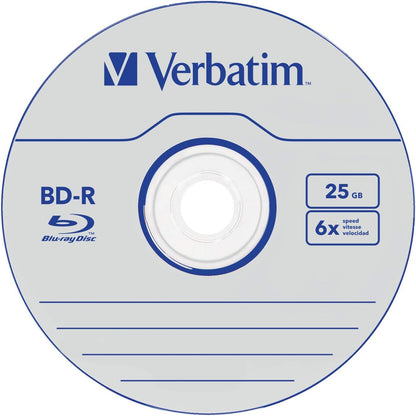 Verbatim BD-R SL 25GB 6 x 5 Pack Jewel Case BD-R 25GB 5pc(s