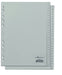 Durable 1-52 Polypropylene Index Dividers | A4 Portrait Full Covering | Pack of 1 Dividers | Grey | Made in Germany