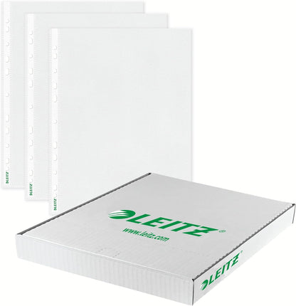Leitz Premium Plastic Punched Pocket A4, Expanding, High Capacity 200 Sheets, 170 Micron PVC, Top Open, Pack of 5, 47563003