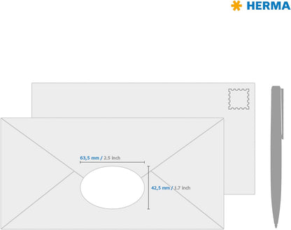 Herma Special - Etiquetas multiuso (63.5 x 42.3 mm, 450 unidades), blanco
