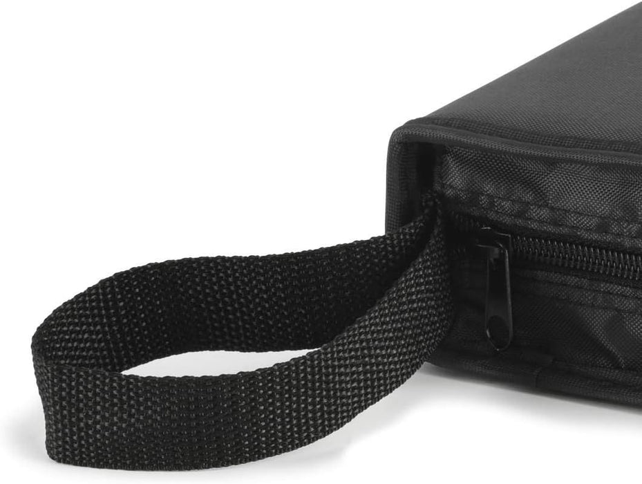 Hama CD Wallet for 40 Discs, CD/DVD/Blu-ray (folder for storage, space-saving for the office, car and at home), Black (Pack of 2