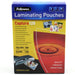 Fellowes Laminating Pouches (75x105mm) - Glossy Finish - 100 Sheets, 250 Micron (2 x 125 Micron) High Quality Finish - Ideal for Photos, ID Cards & Small Documents