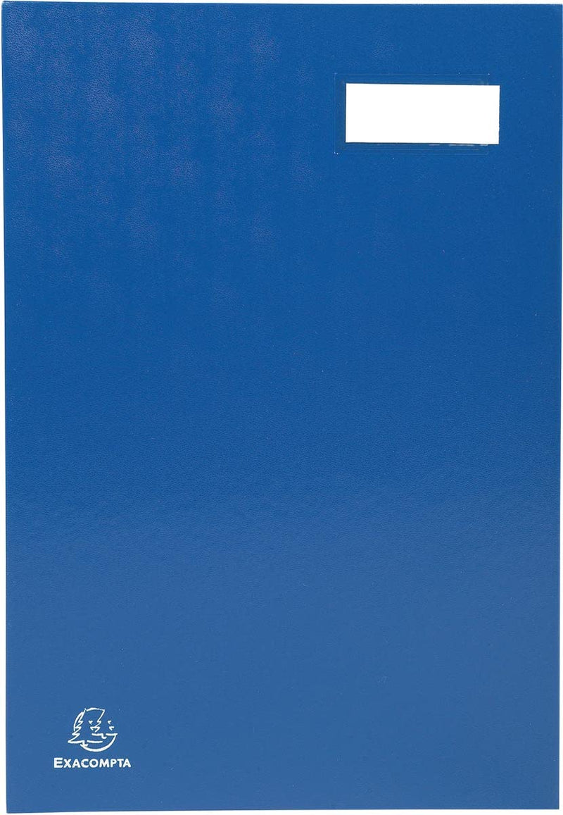 Exacompta - Ref 57022E - Signature Book - 240 x 350mm in Size, Suitable for Holding A4 Documents, 20 Compartments, Expandable Spine, 300gsm Pink Card Interior