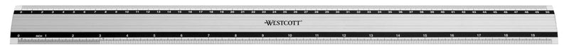 Westcott E-10193 00 20"/50cm Aluminum Ruler