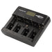 ANSMANN Battery charger for 1-4 AA, AAA, C or D + 1 x 9 V block batteries - NiMH battery charger with 4 charging programs: charging/discharging/testing/refreshing/safety shutdown for safe use