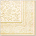 Papstar 11681 50 Serviettes ROYAL Collection 1/4 Fold 40 x 40 cm, Ornaments, Champagne
