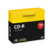 Q-Connect KF00419 CDR da 700 MB, Argento, Confezione da 10 Pezzi Confezione da 10 Custodia per gioielli