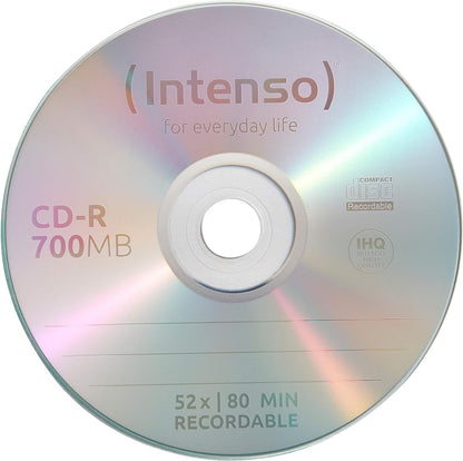 Q-Connect KF00419 CDR da 700 MB, Argento, Confezione da 10 Pezzi Confezione da 10 Custodia per gioielli
