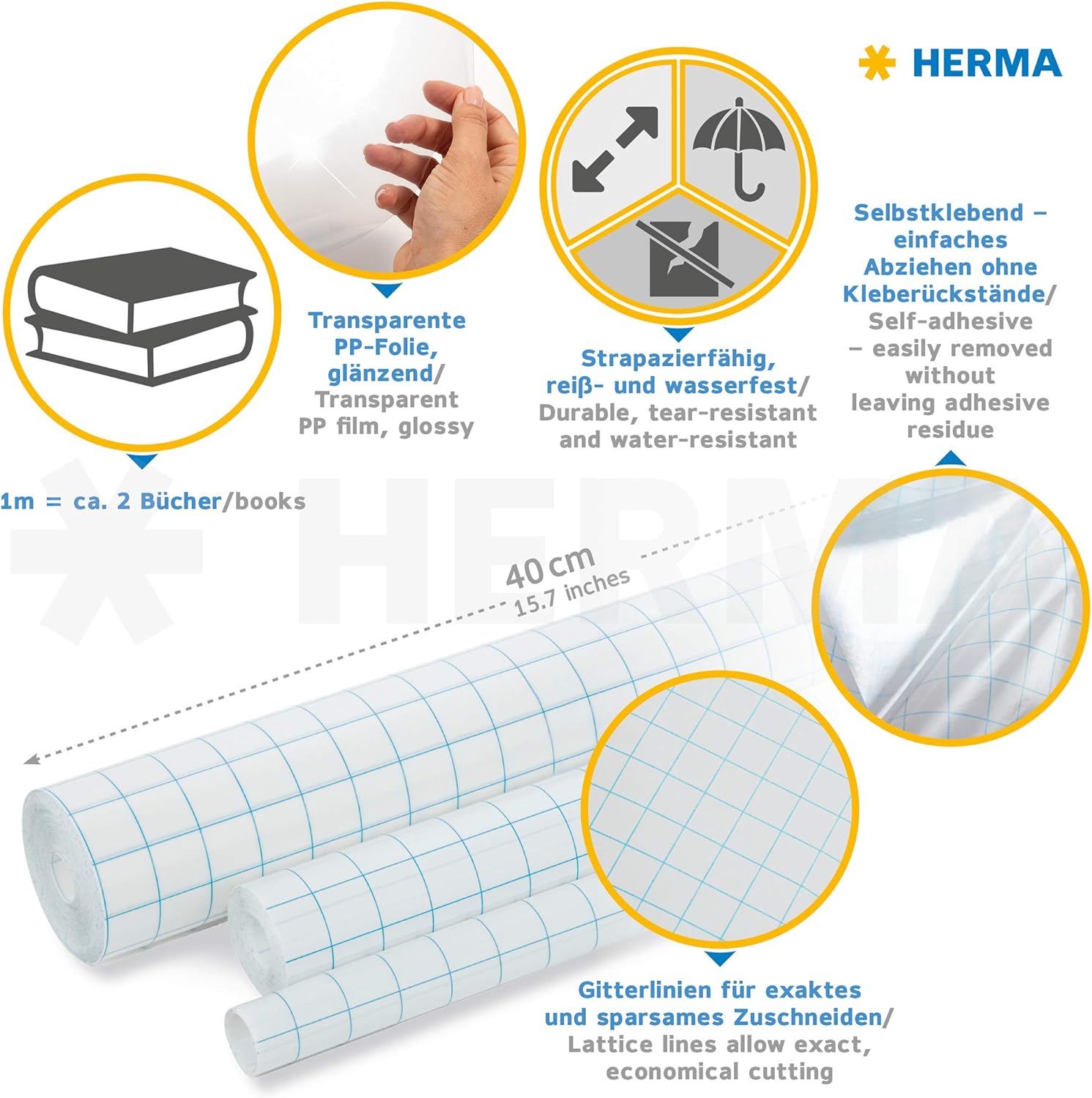 Herma 7000 Book Protection Film 1 roll