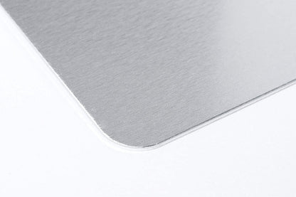 MAUL Buchstütze aus Aluminium (2er Pack) 12x12x17,5cm | Bücherhalter, Organizer für Kinder, Bücher, Büro, Regal | Bücherstütze im stilvollen Aluminium Design, möbelschonender Buchhalter | Silber