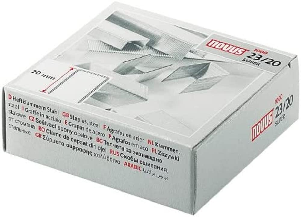 Novus 23/20 Super Staples (Box of 1000