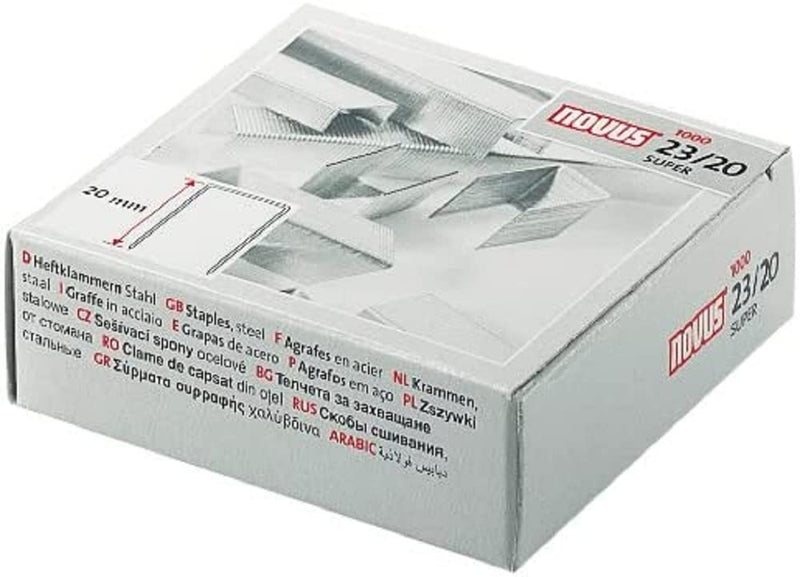 Novus 23/20 Super Staples (Box of 1000