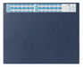 Durable Desk Mat with Annual Calendar Dark Blue | 65 x 52 cm | Pack of 1 | Anti-Glare Transparent Overlay Included | Ideal for Offices and Home Offices