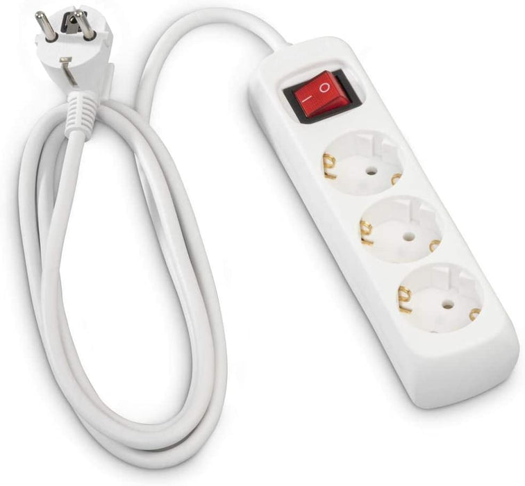 Hama Steckdl. 3fach 3 m weiB