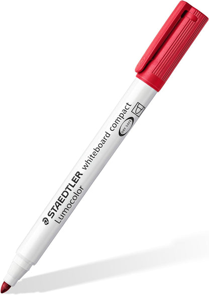Staedtler Lumocolor Compact 341-9 Whiteboard Marker - Black (Pack of 10