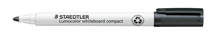Staedtler Lumocolor Compact 341-9 Whiteboard Marker - Black (Pack of 10