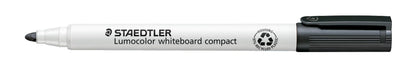 Staedtler Lumocolor Compact 341-9 Whiteboard Marker - Black (Pack of 10