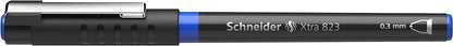 Schneider Xtra 823 Tintenroller (Konusspitze aus Edelstahl, 0,3 mm) 10er Packung