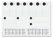 SIGEL HO506 Paper Desk Pad, with 2-year calendar, 42 x 29.7 cm, design BlackandWhite, 80gsm, 30 sheets