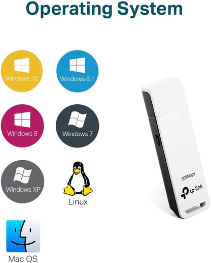 TP-LINK TL-WN821N 300Mbps Wireless N USB Adapter